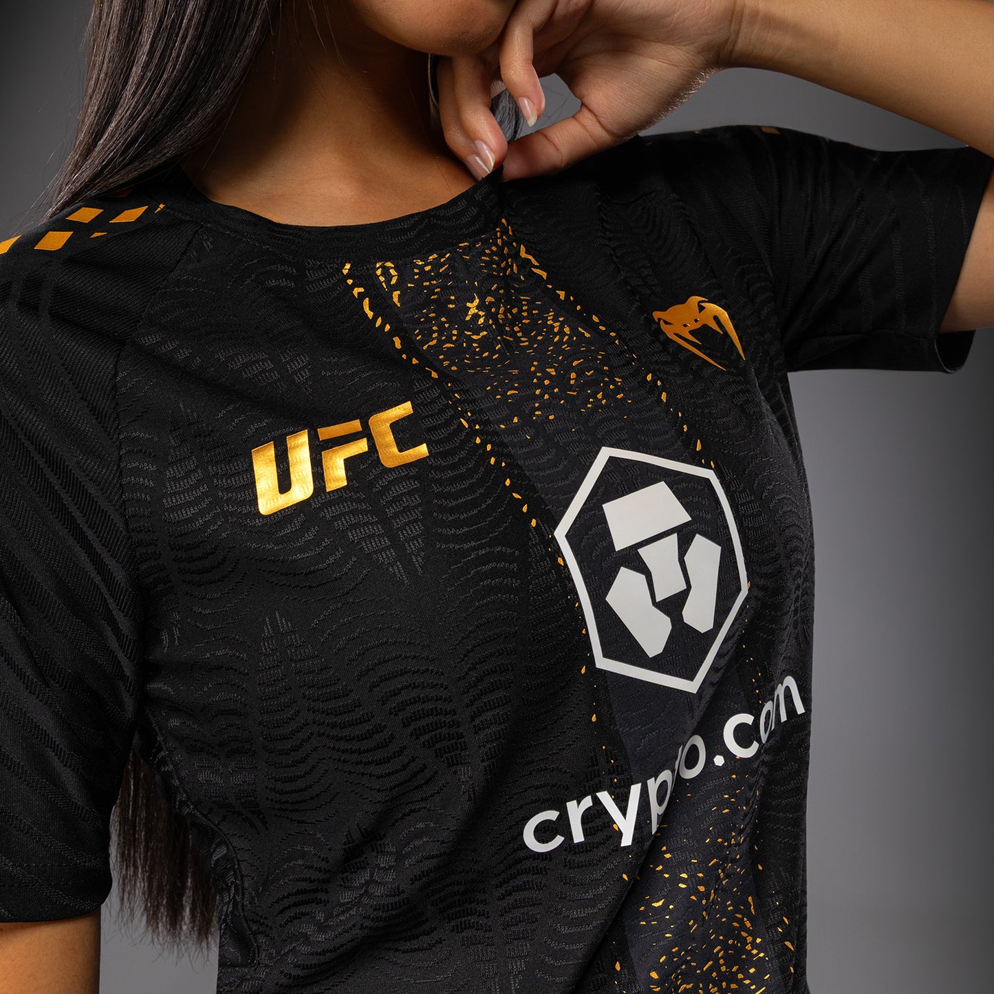 UFC Zenith by Venum Authentic Fight Night Camiseta oficial Walkout Mujer Personalizado - Champion