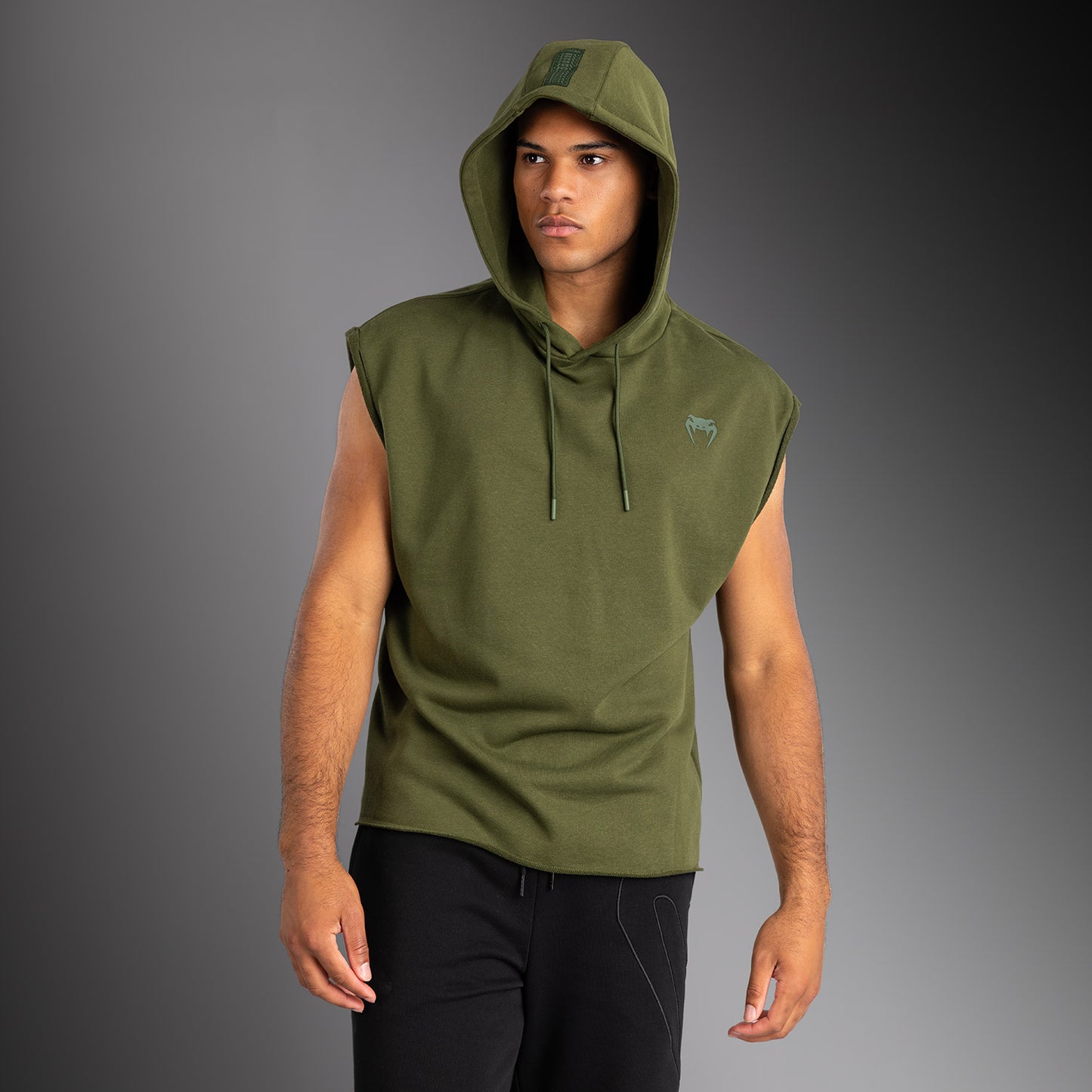 Venum Divide Sudadera con Capucha Sin Mangas - Verde Militar