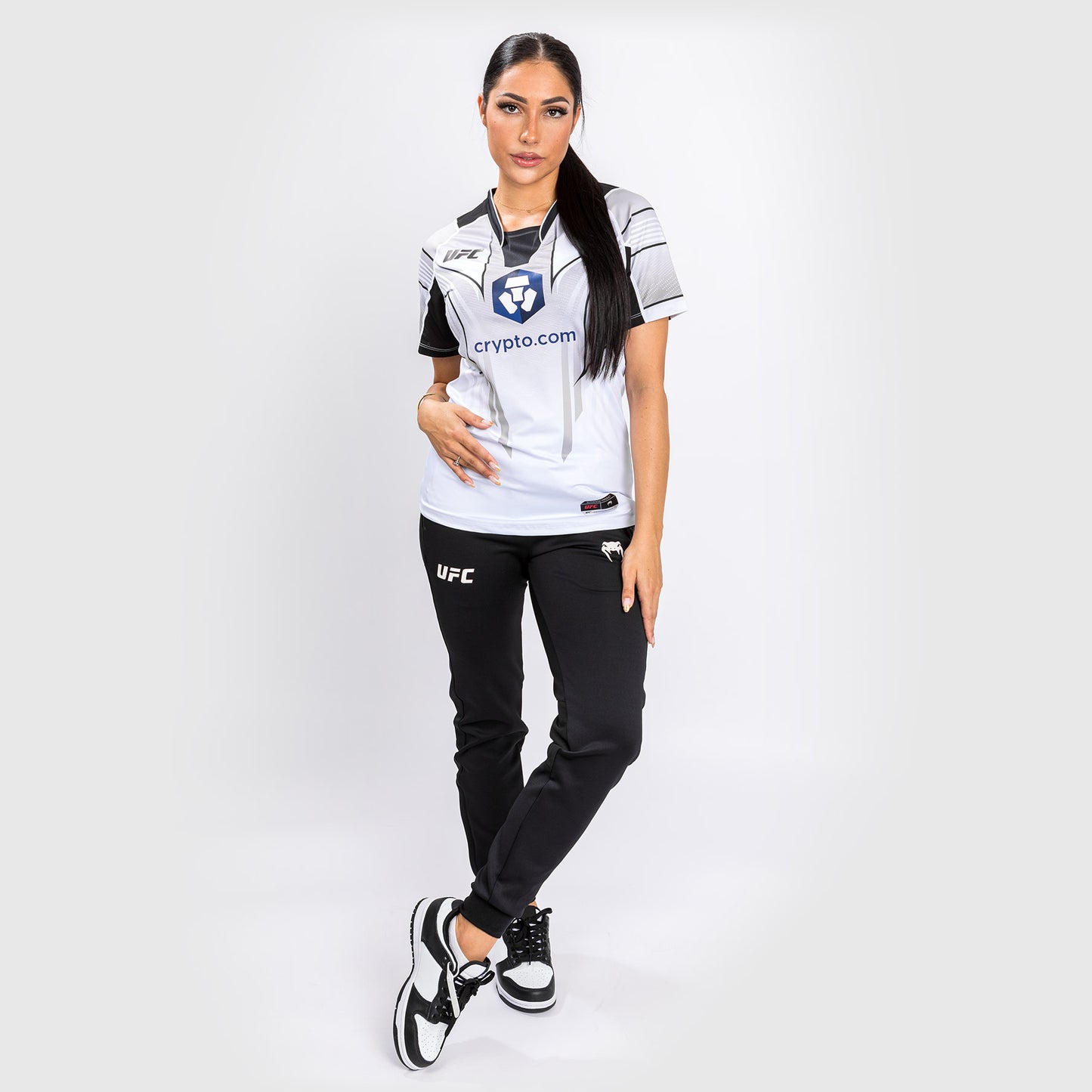 Camiseta UFC Venum Authentic Fight Night 2.0 Mujer - Blanco