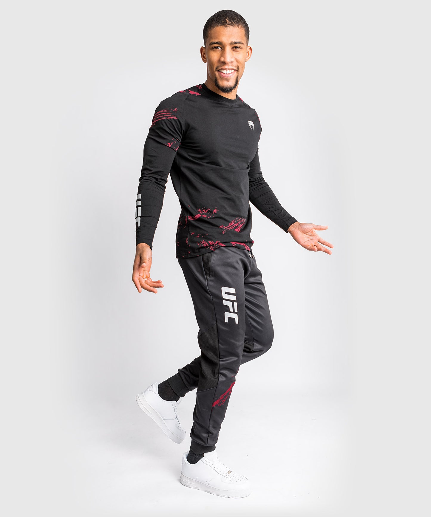 Pantalones deportivos UFC Venum Authentic Fight Week 2.0  - Negro/Rojo