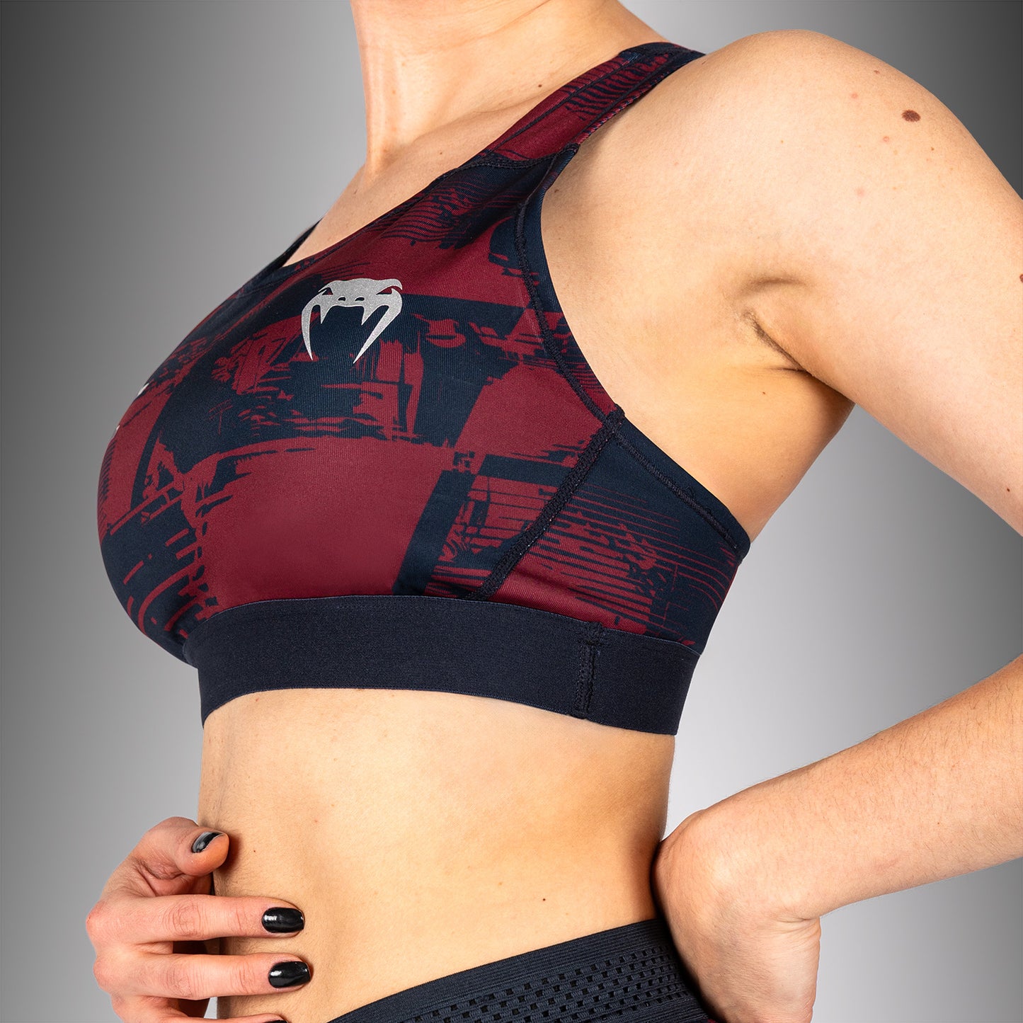 UFC Zenith by Venum Authentic Fight Week Sujetador deportivo Mujer - Azul marino/Burdeos/Plateado
