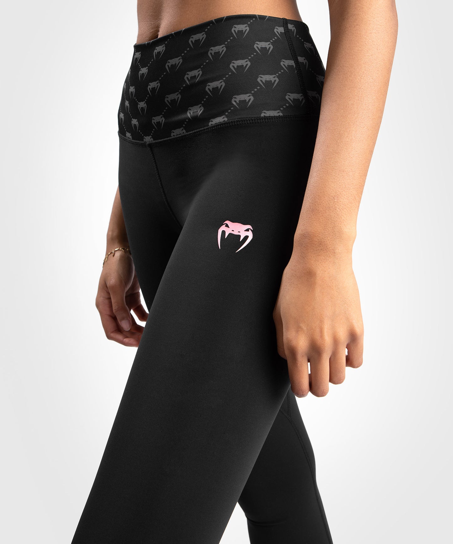 Leggings Venum Monogram – Negro//Oro Rosa