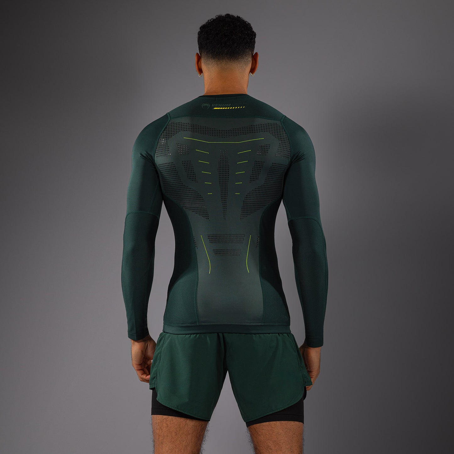 Venum Technical 3.0 Camiseta de Manga Larga Rashguard - Verde Bosque