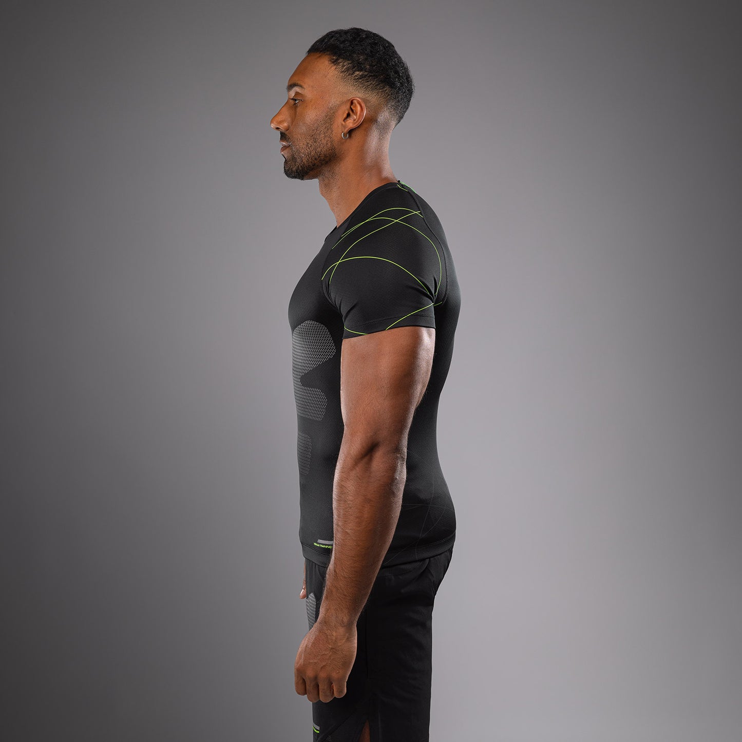 Venum Training Camp 4.0 Lycra de manga corta - Negro/Verde neón