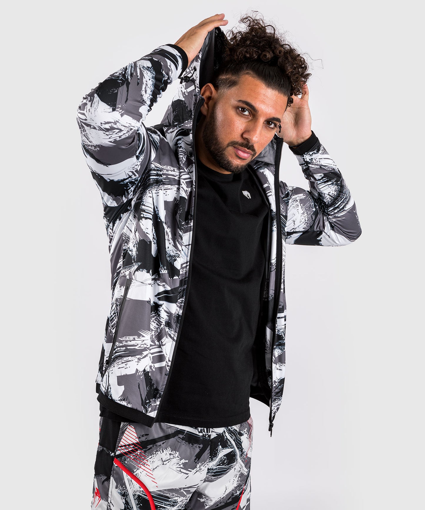 Venum Electron 3.0 Sudadera con capucha - Gris/Rojo