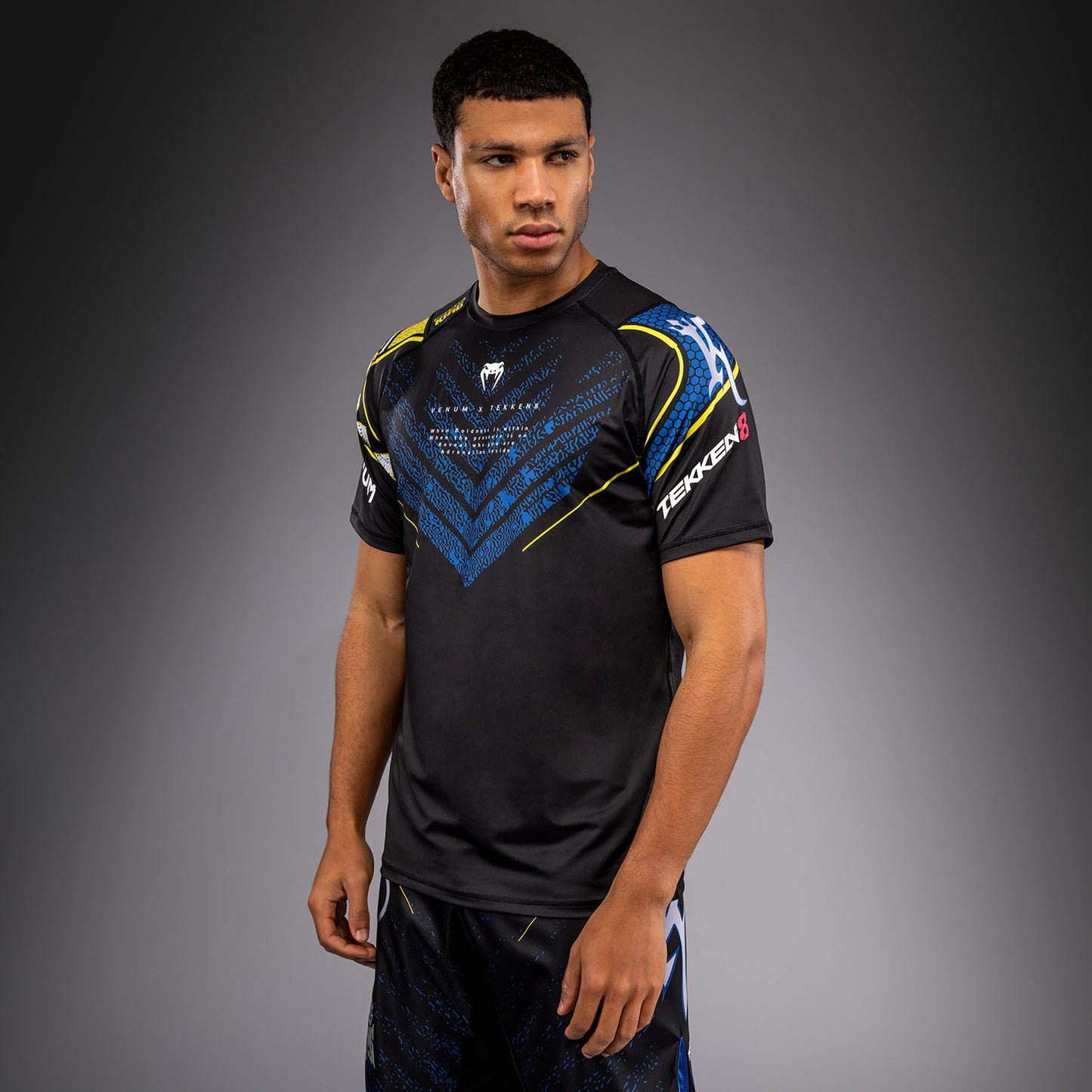 Venum x TEKKEN 8 Camiseta Dry-Tech King - Negro/Amarillo