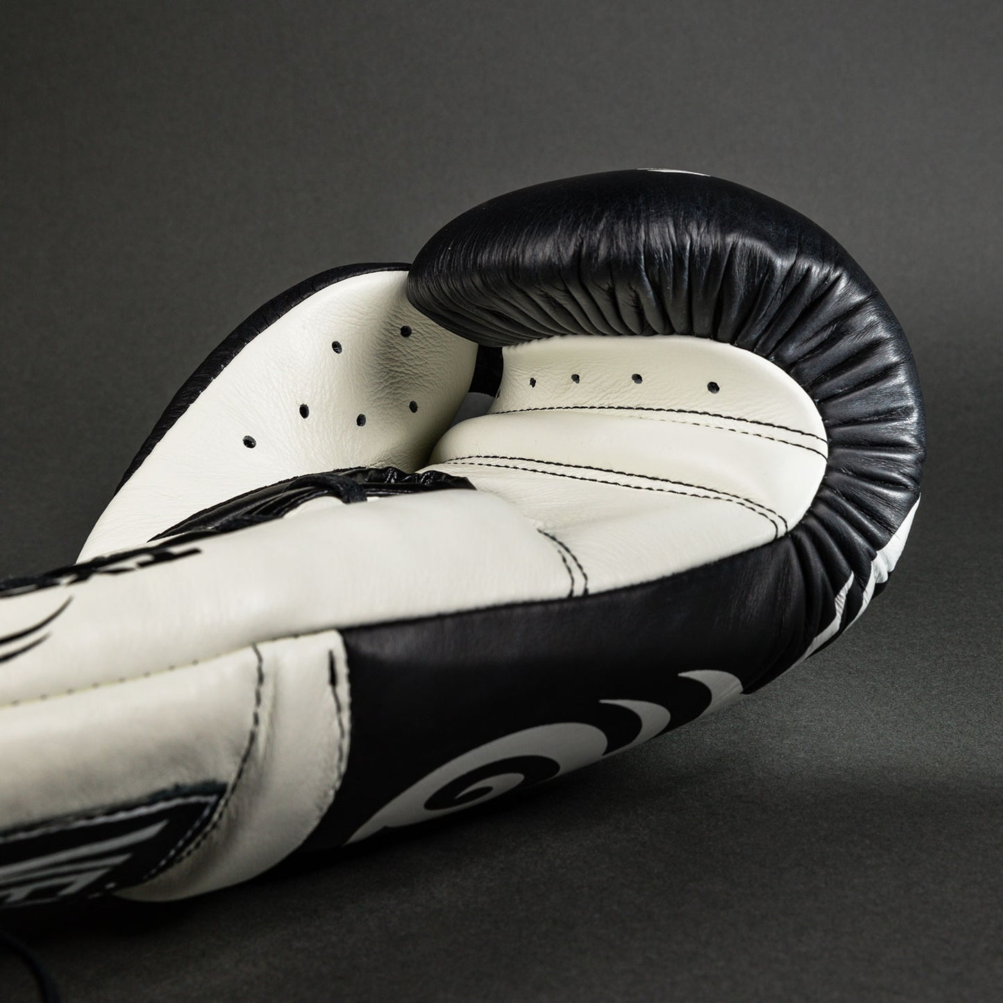 Venum Giant 2.0 Mike Tyson Pro Guantes de Boxeo con Cordones - Negro Profundo/Blanco Óptico