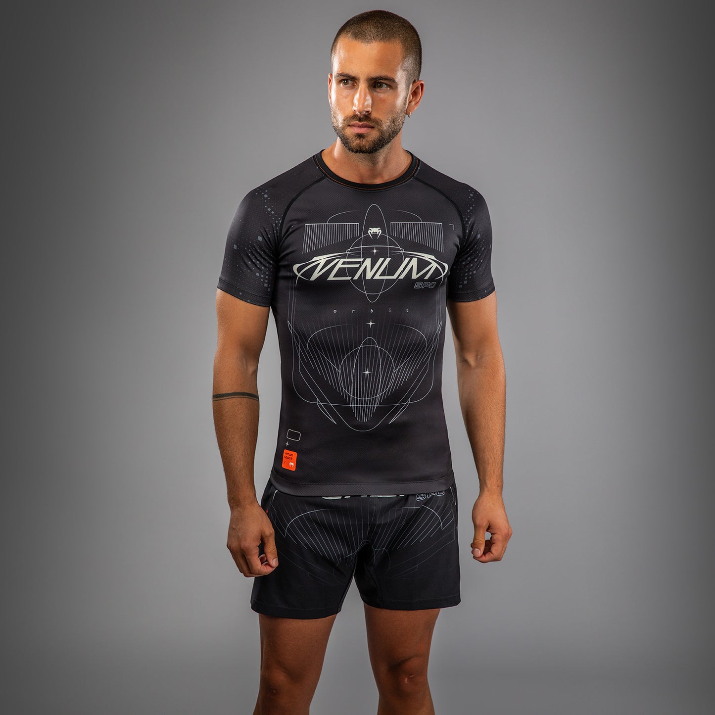 Venum Eclipse Rashguard Manga Corta – Negro/Marfil