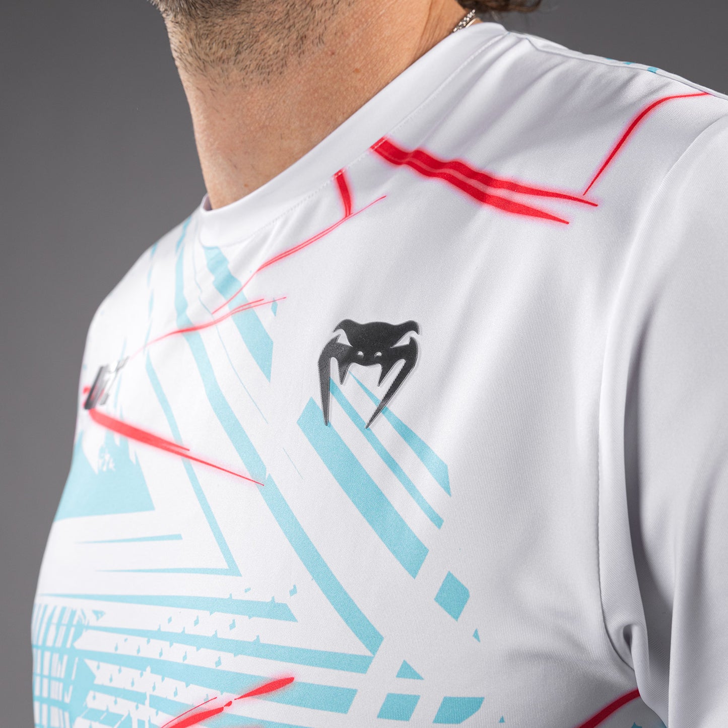 UFC Fusion By Venum Miami Edition Fight Week Camiseta Dry-Tech para hombre - Blanca
