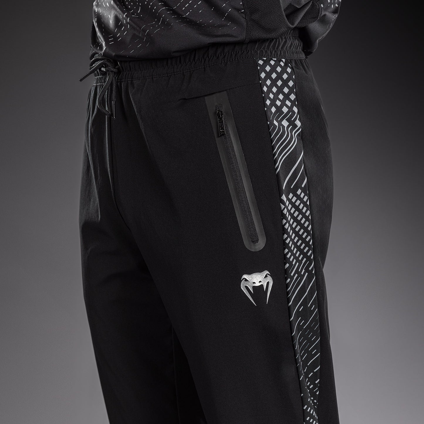 Venum Midnight Fury Pantalones de Chándal – Negro/Gris/Plata