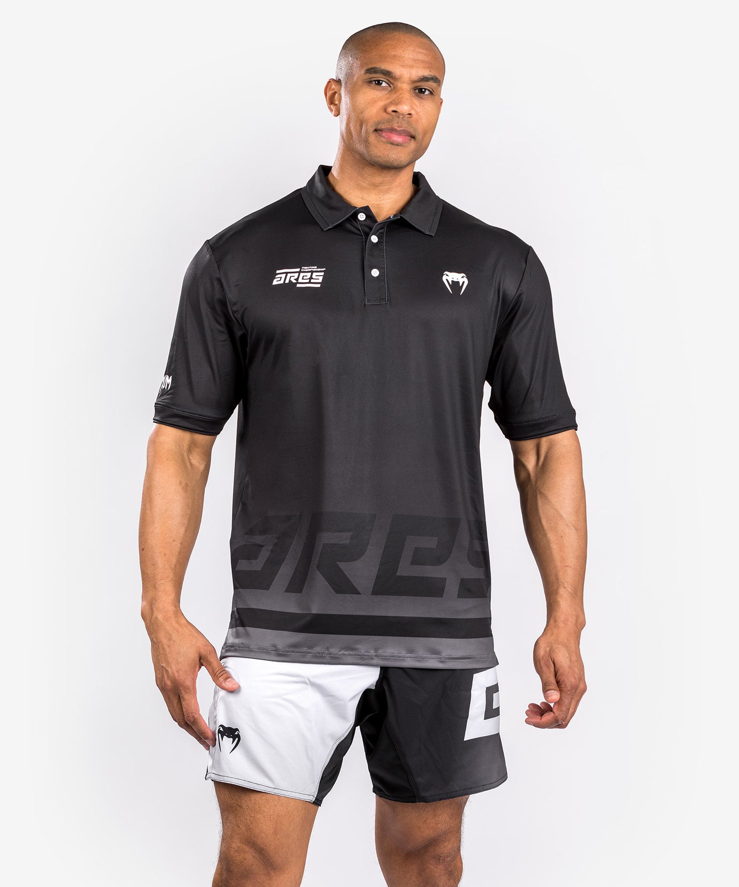 Venum x Ares Polo Dry Tech - Negro