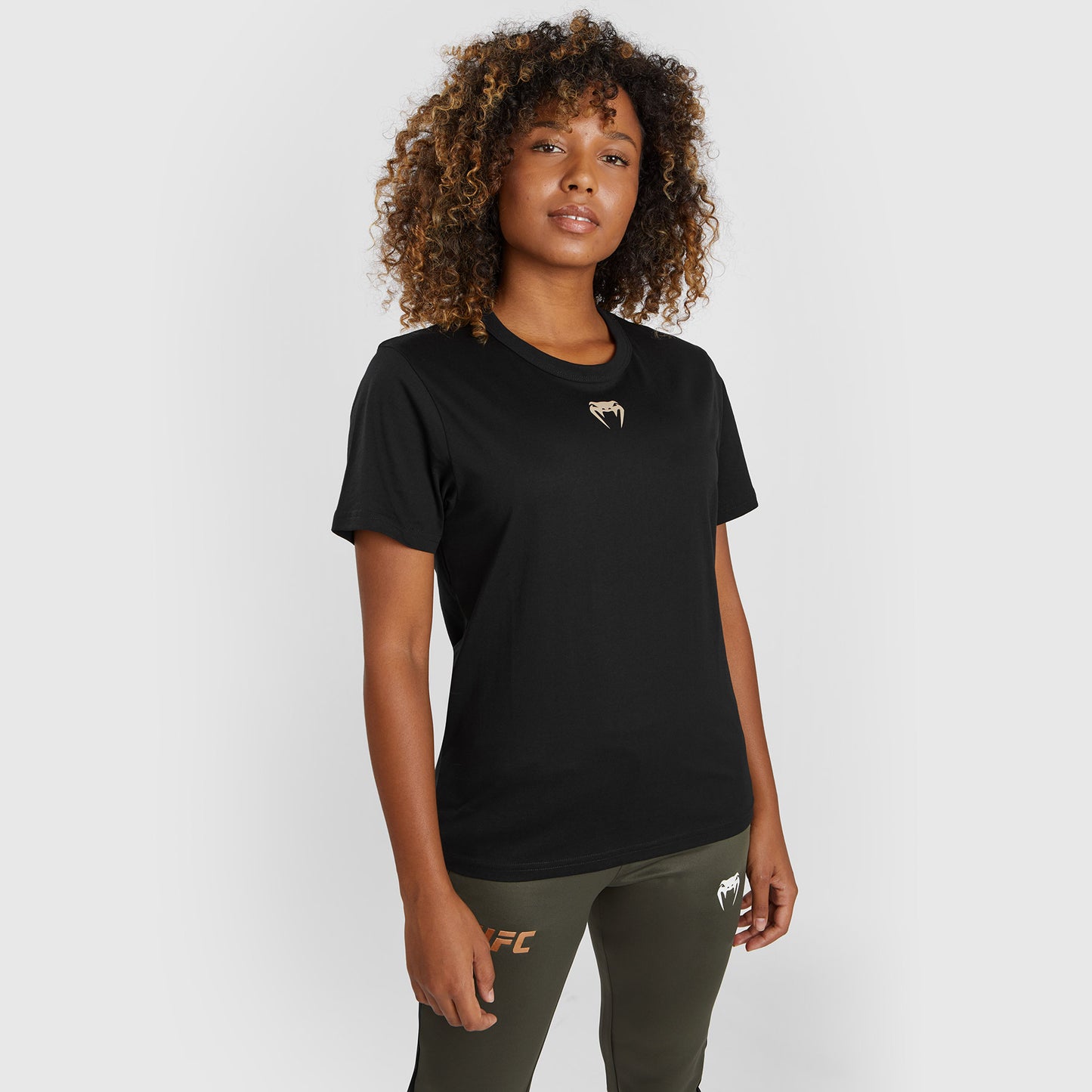 UFC Adrenaline by Venum Fight Week Camiseta de algodón de manga corta para Mujer - Negro