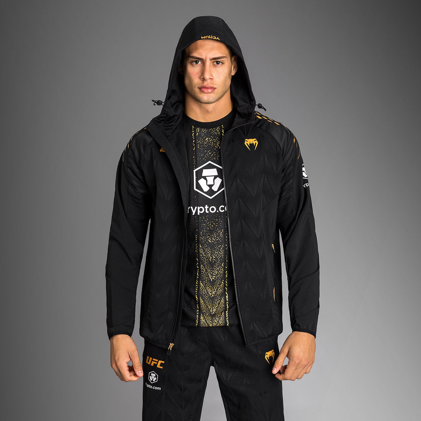UFC Zenith by Venum Authentic Fight Night Sudadera de walkout Hombre - Champion