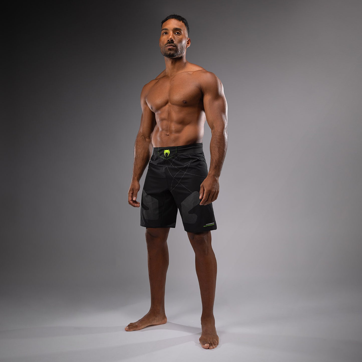 Venum Training Camp 4.0 Pantalones cortos de lucha - Negro/Verde neón