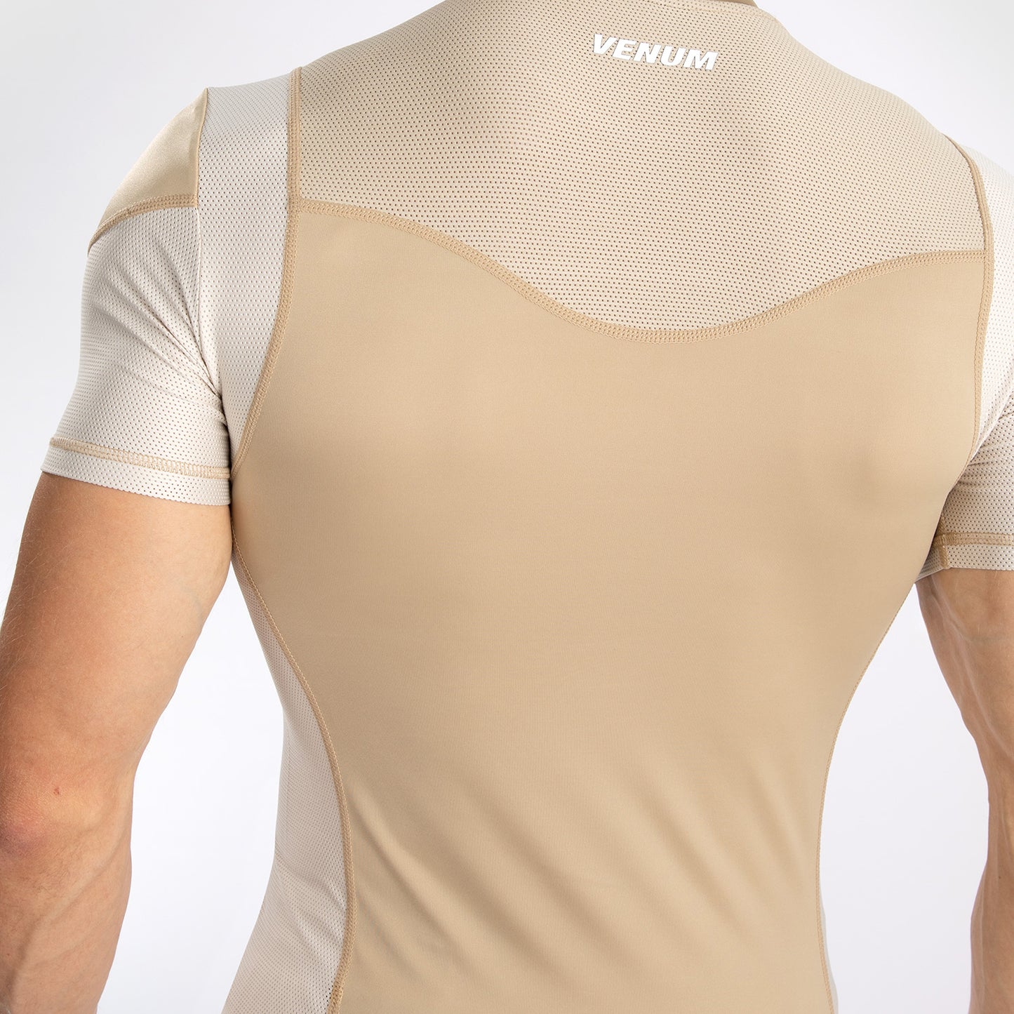 Venum Tempest Rashguard De Manga Corta para Hombre - Beige/Arena