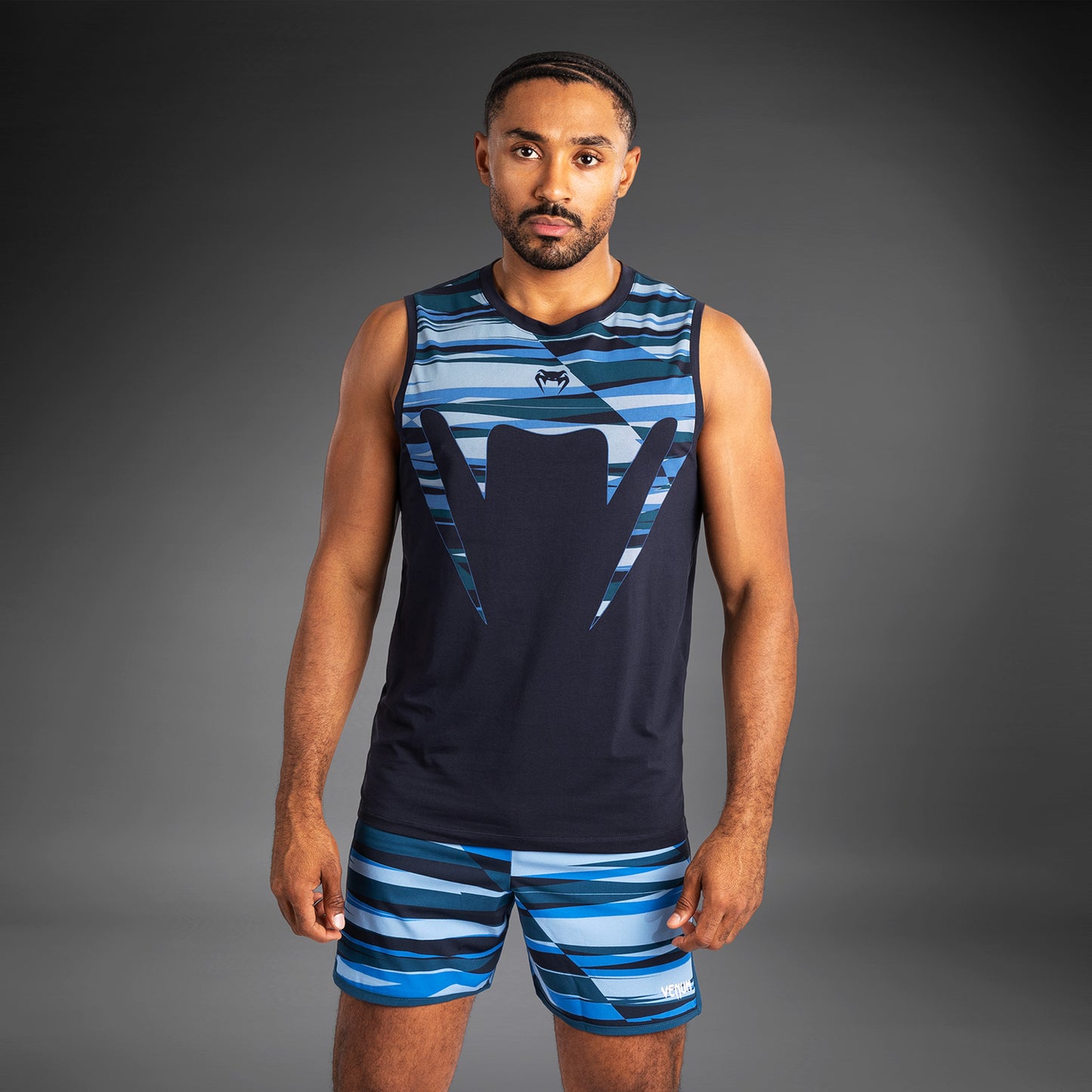 Venum Rapid Camiseta de Tirantes para Hombre - Snake Head - Azul Ámbar