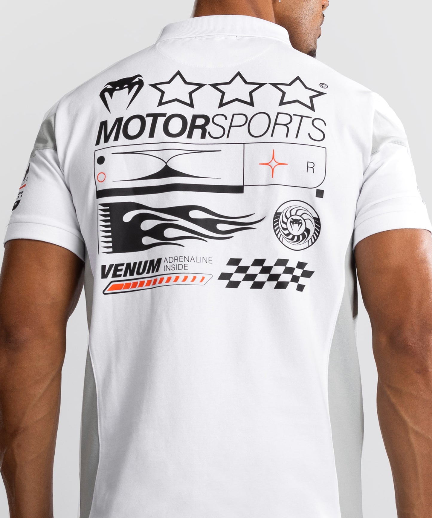 Venum Motorsport Polo de Algodón - Blanco Nieve