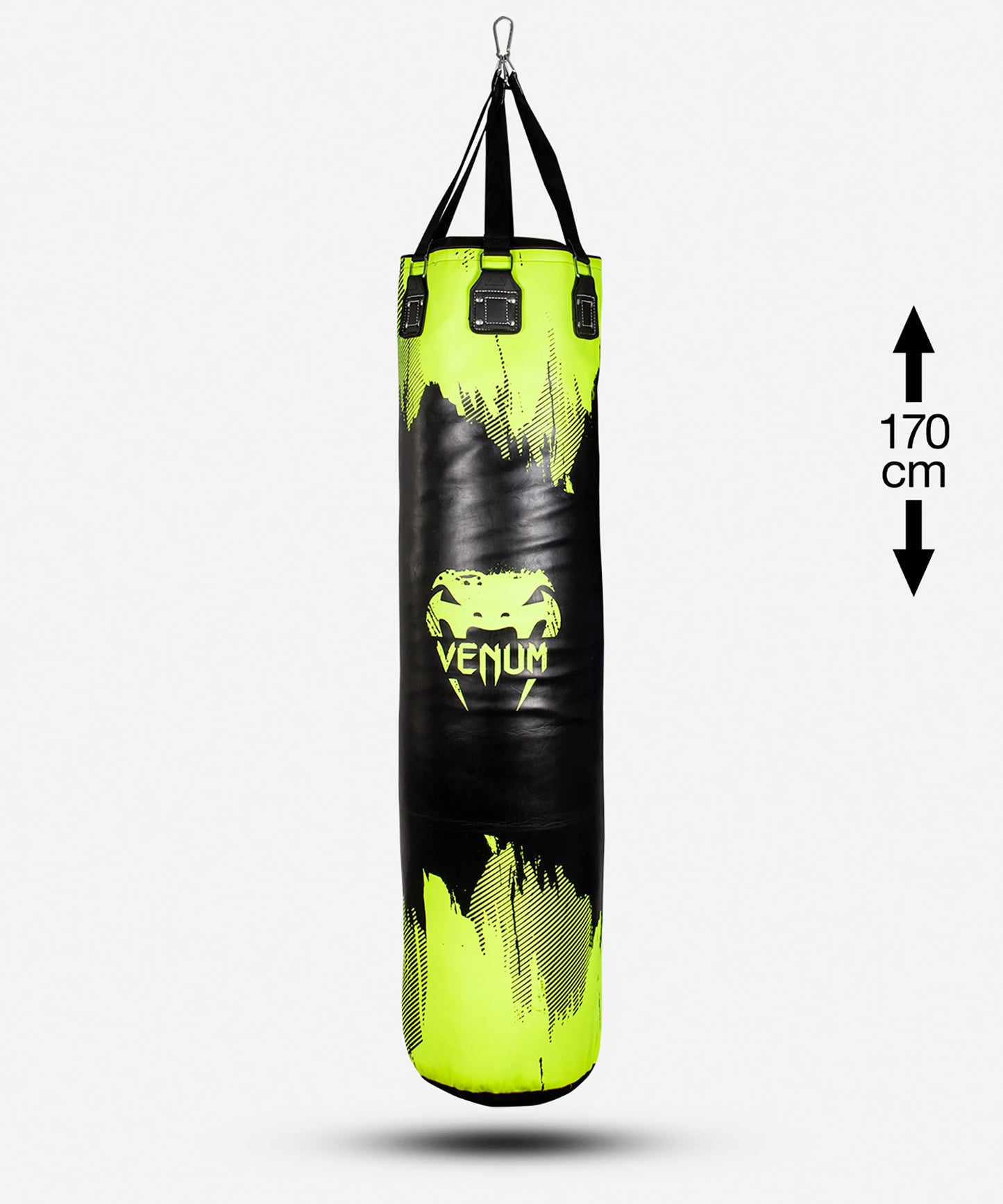 SACO DE BOXEO VENUM HURRICANE - AMARILLO FLUO/NEGRO - 170CM