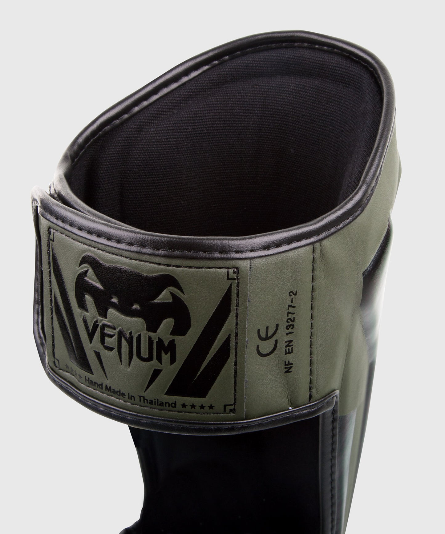 Espinilleras Venum Elite Standup - Caqui/Negro