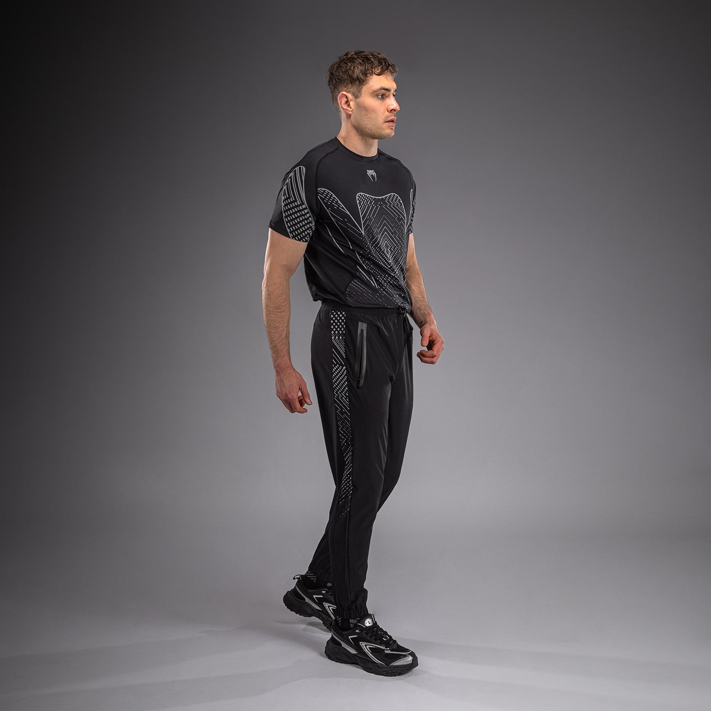 Venum Midnight Fury Pantalones de Chándal – Negro/Gris/Plata