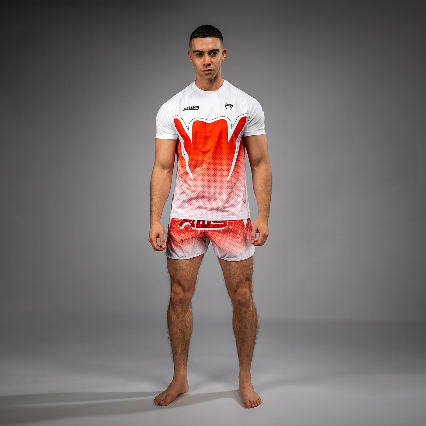 Venum x RWS 2.0 Camiseta Dry-Tech para Hombre – Blanco/Rojo