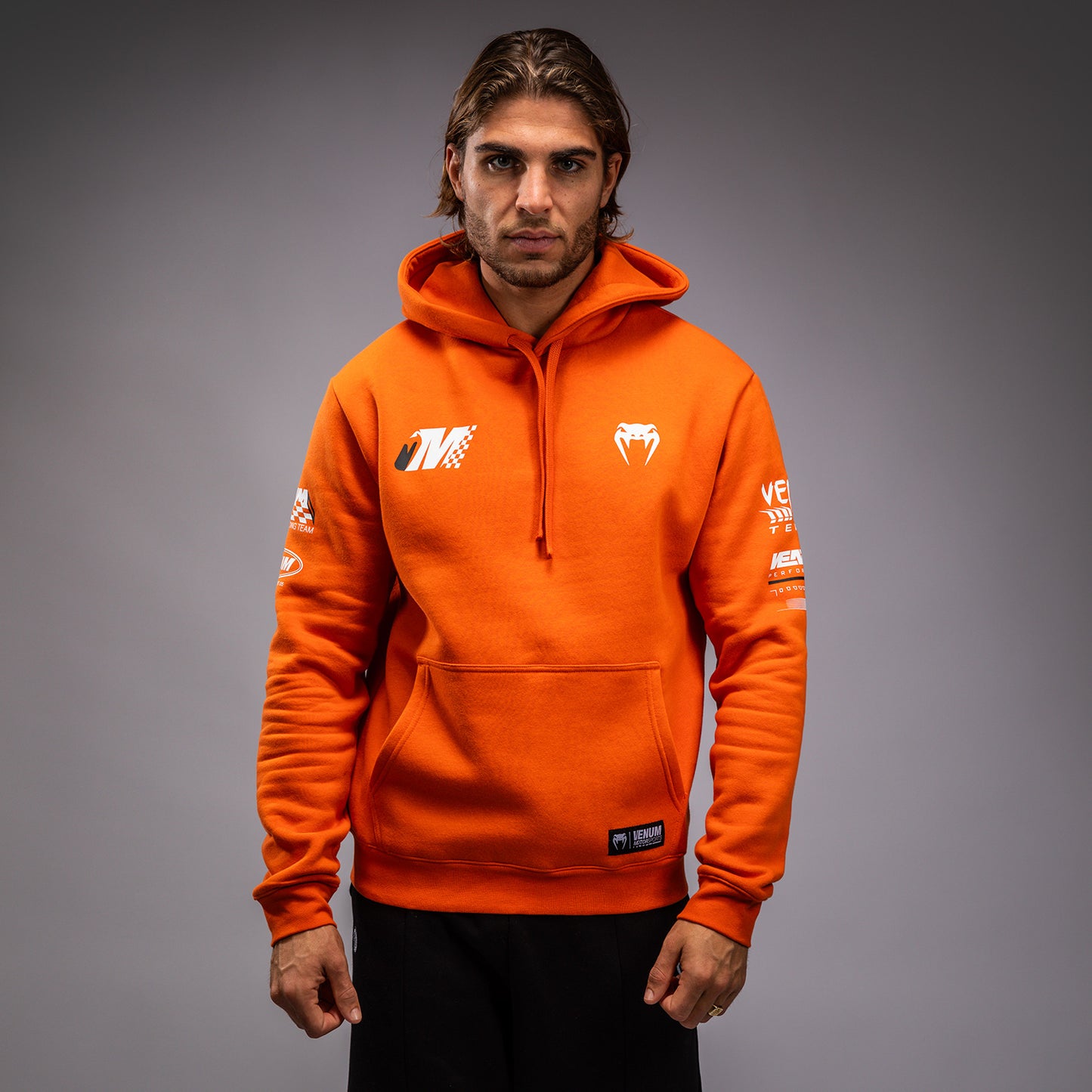 Venum Motorsport Sudadera con Capucha - Mandarina