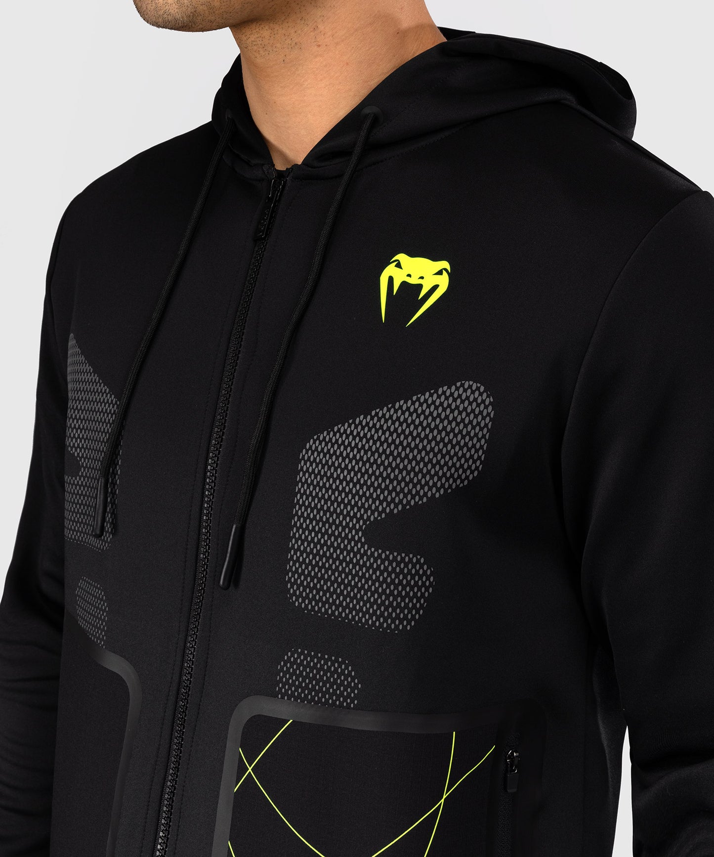 Venum Training Camp 4.0 Sudadera con capucha y cremallera - Negro/Verde