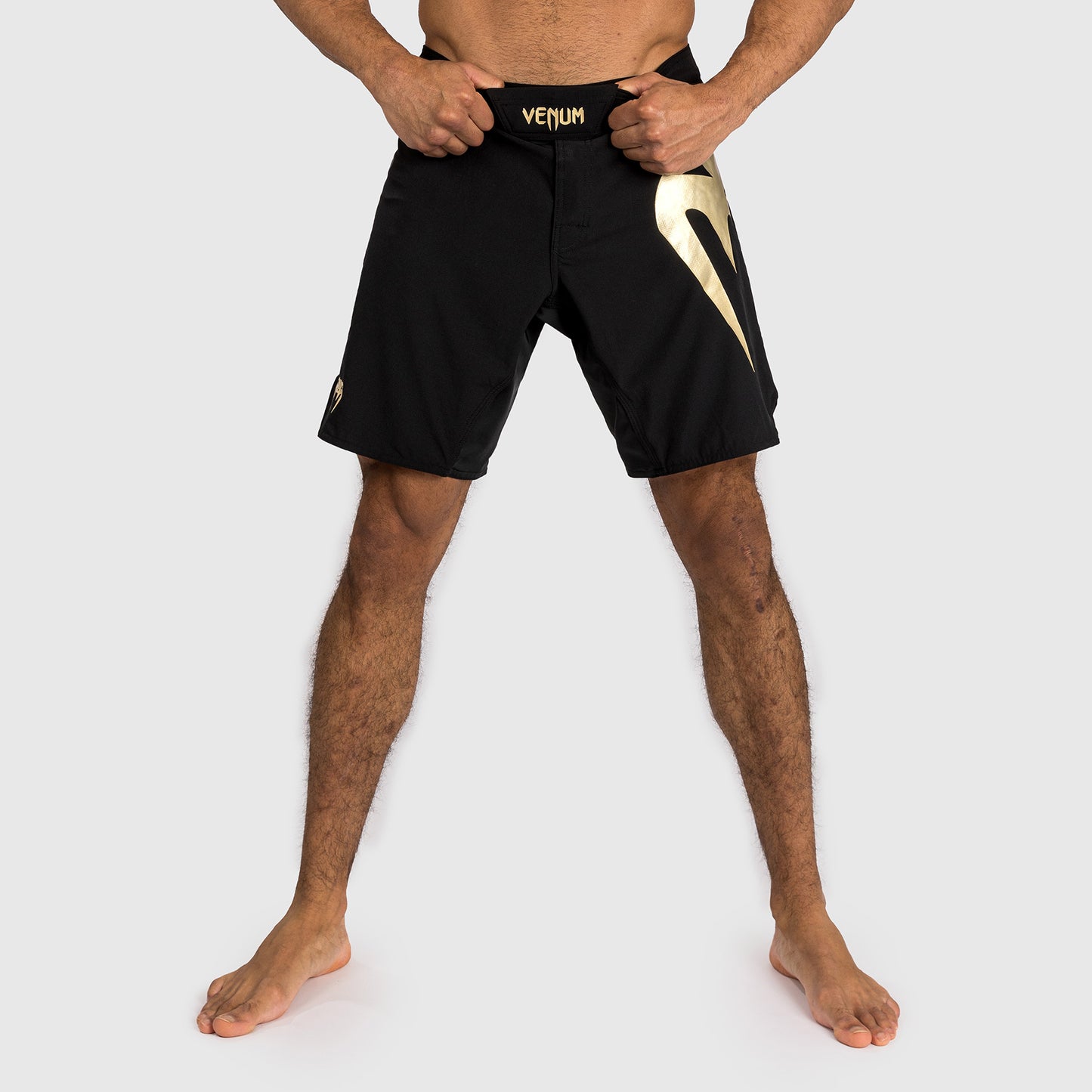 Venum Light 5.0 Fightshorts - Negro/Dorado