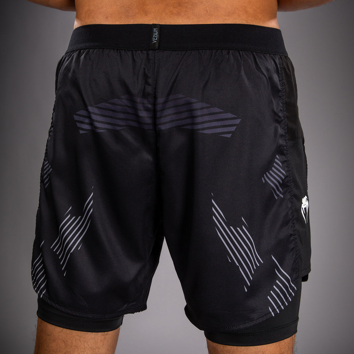 Venum No-Gi 6.0 Pantalón Corto de Entrenamiento - Negro/Blanco