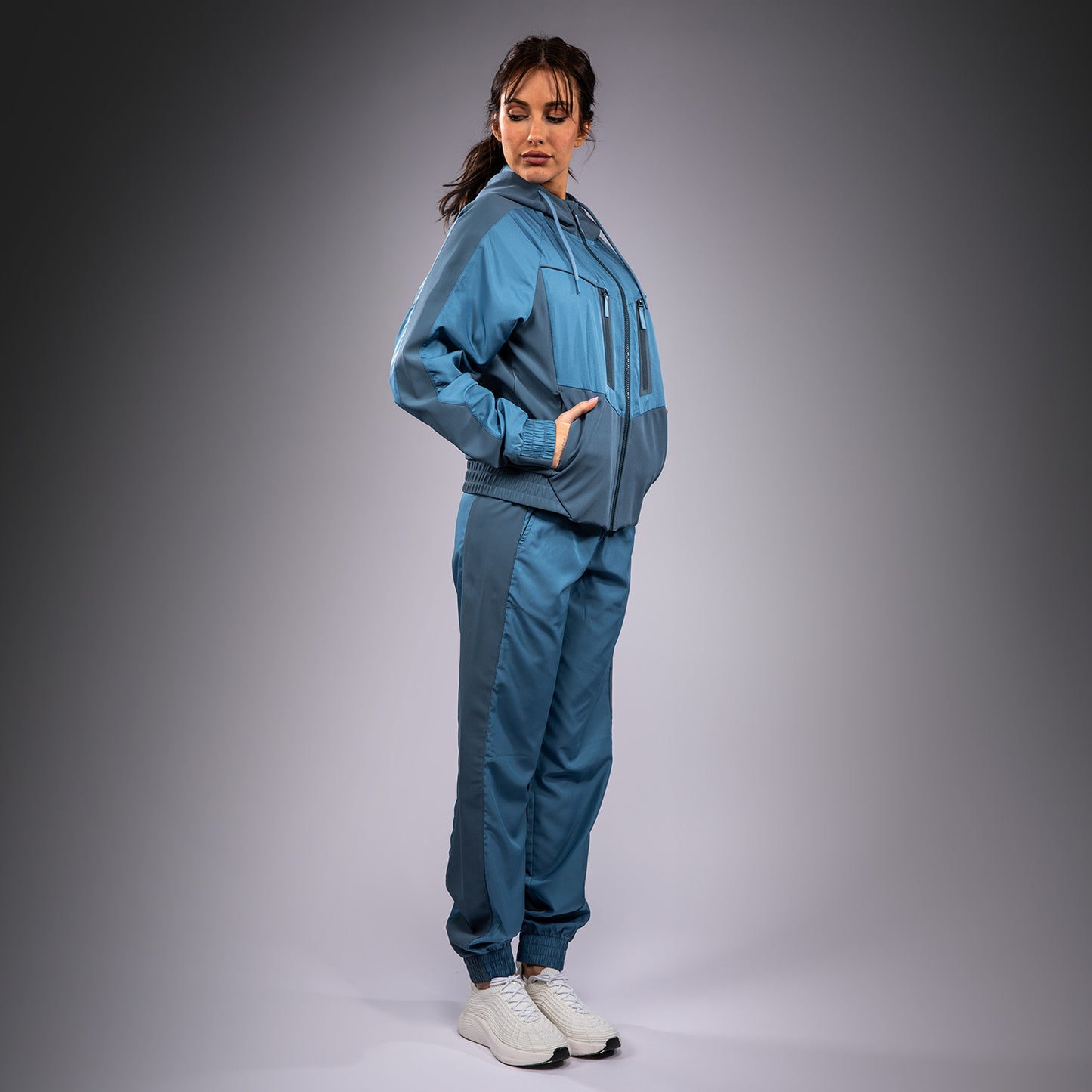 Venum Laser 3.0 Chaqueta de chándal para mujer - Azul Pacífico