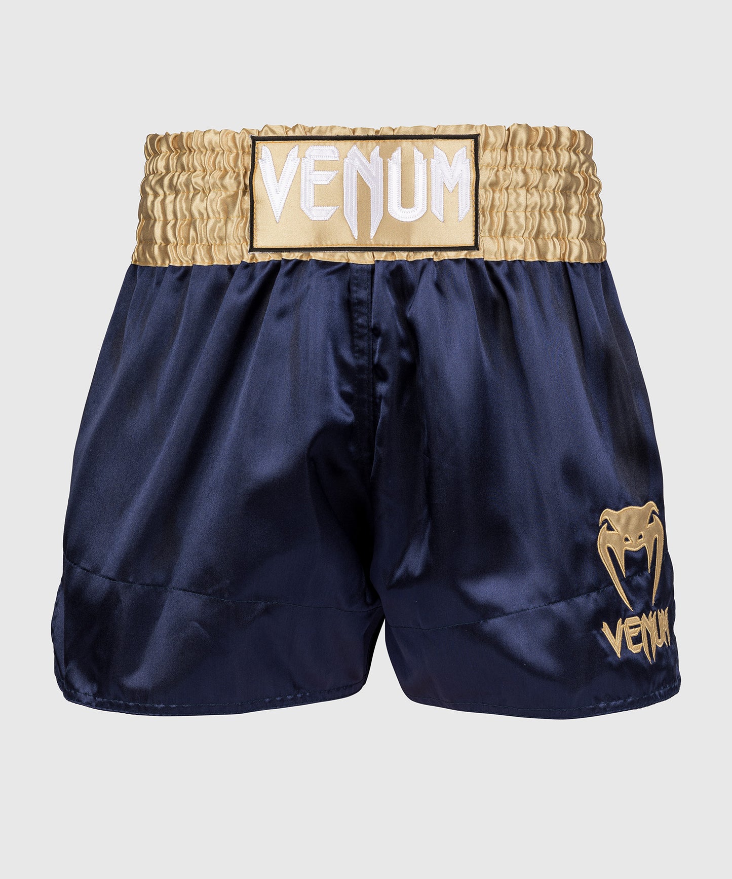 Venum Classic Pantalones cortos de Muay Thai - Azul marino/Dorado