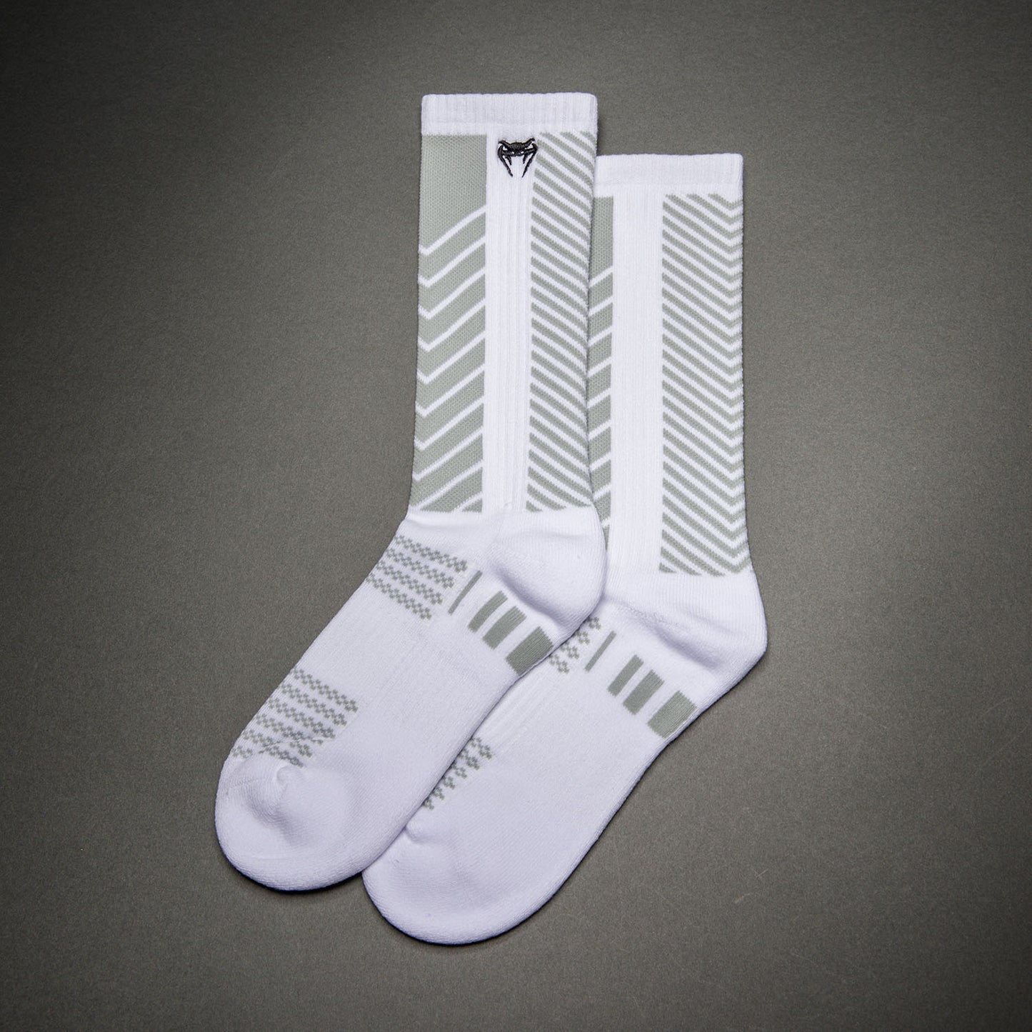 Venum Vector Calcetines Hasta la Rodilla - Blanco/Gris