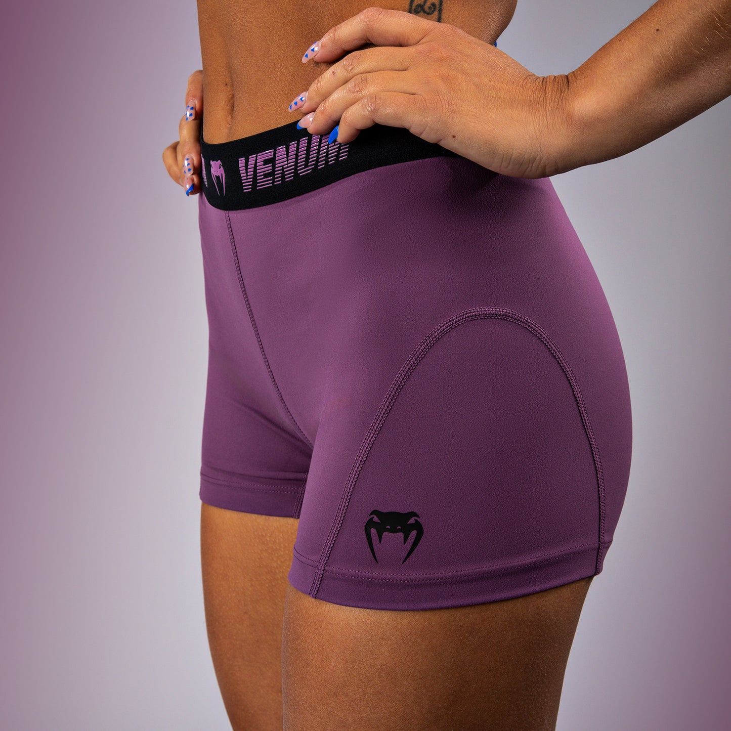 Venum Elevate Pantalones cortos Vale Tudo para mujer - Dusky Orchid