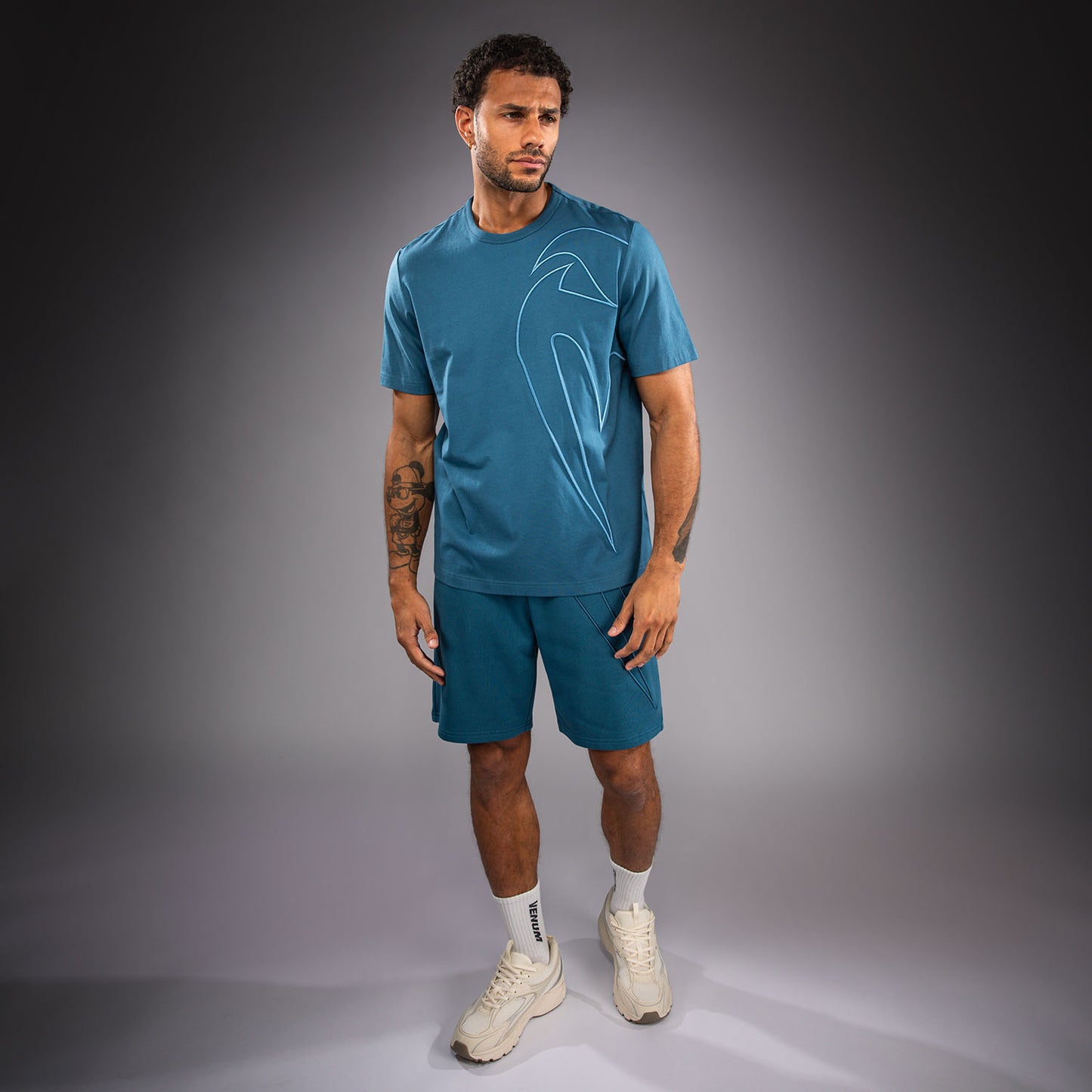Venum Giant 3D Camiseta de Algodón - Azul Océano