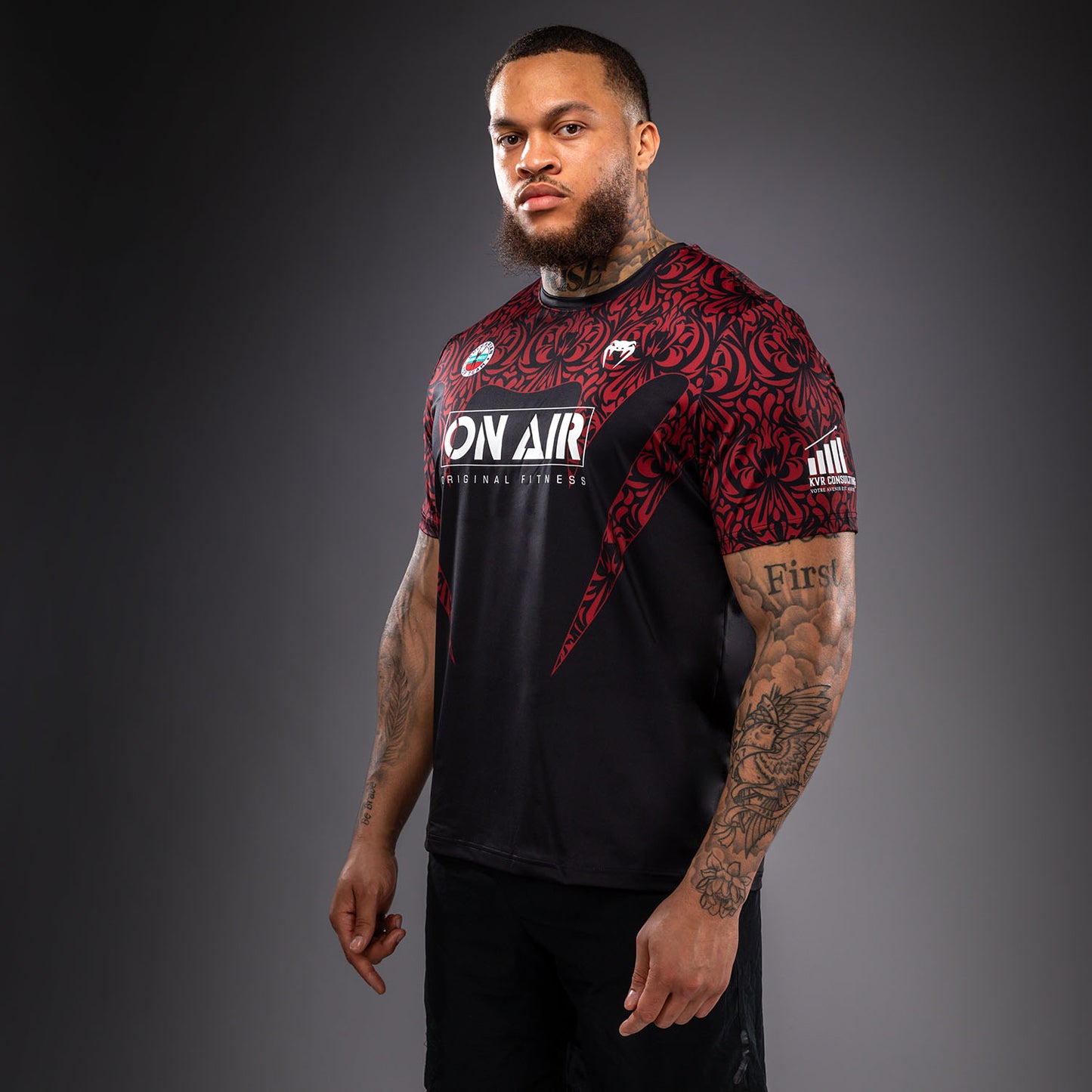 Venum BTT Camiseta Dry Tech – Negro/Rojo