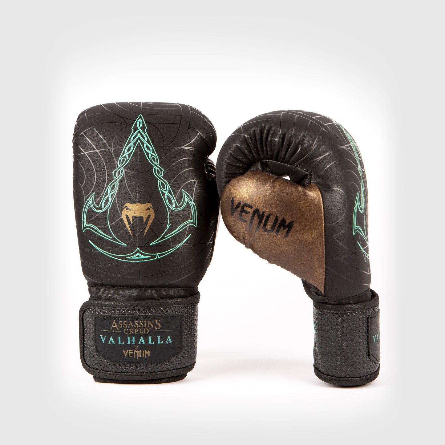 Guantes de boxeo Venum Assassin's Creed - Negro/Azul