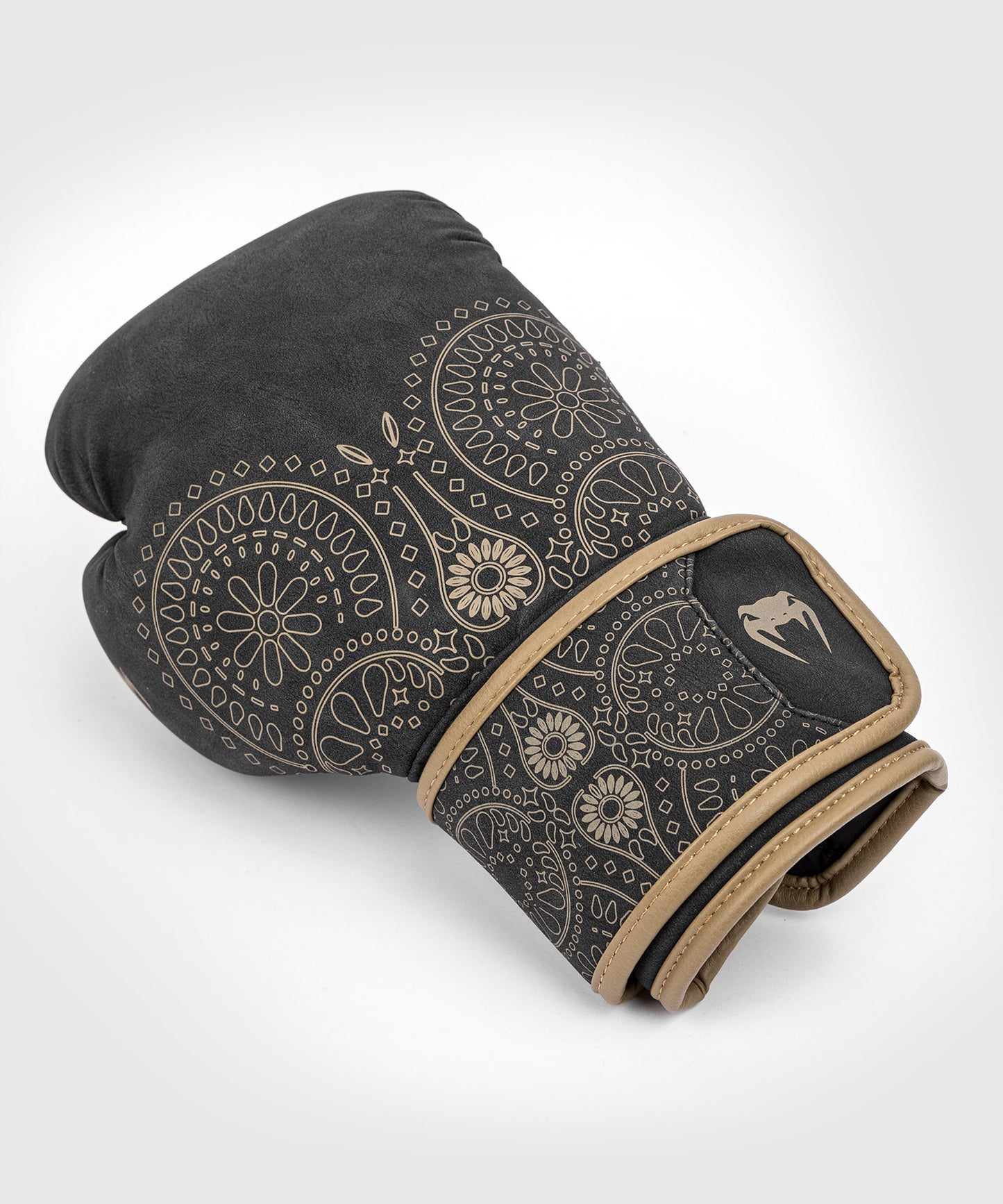Venum Santa Muerte Dark Side - Guantes de Boxeo - Negro/Marrón