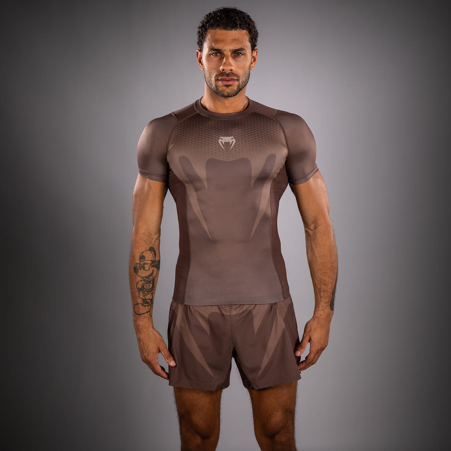 Venum No Gi Rashguards - Marrón Chocolate