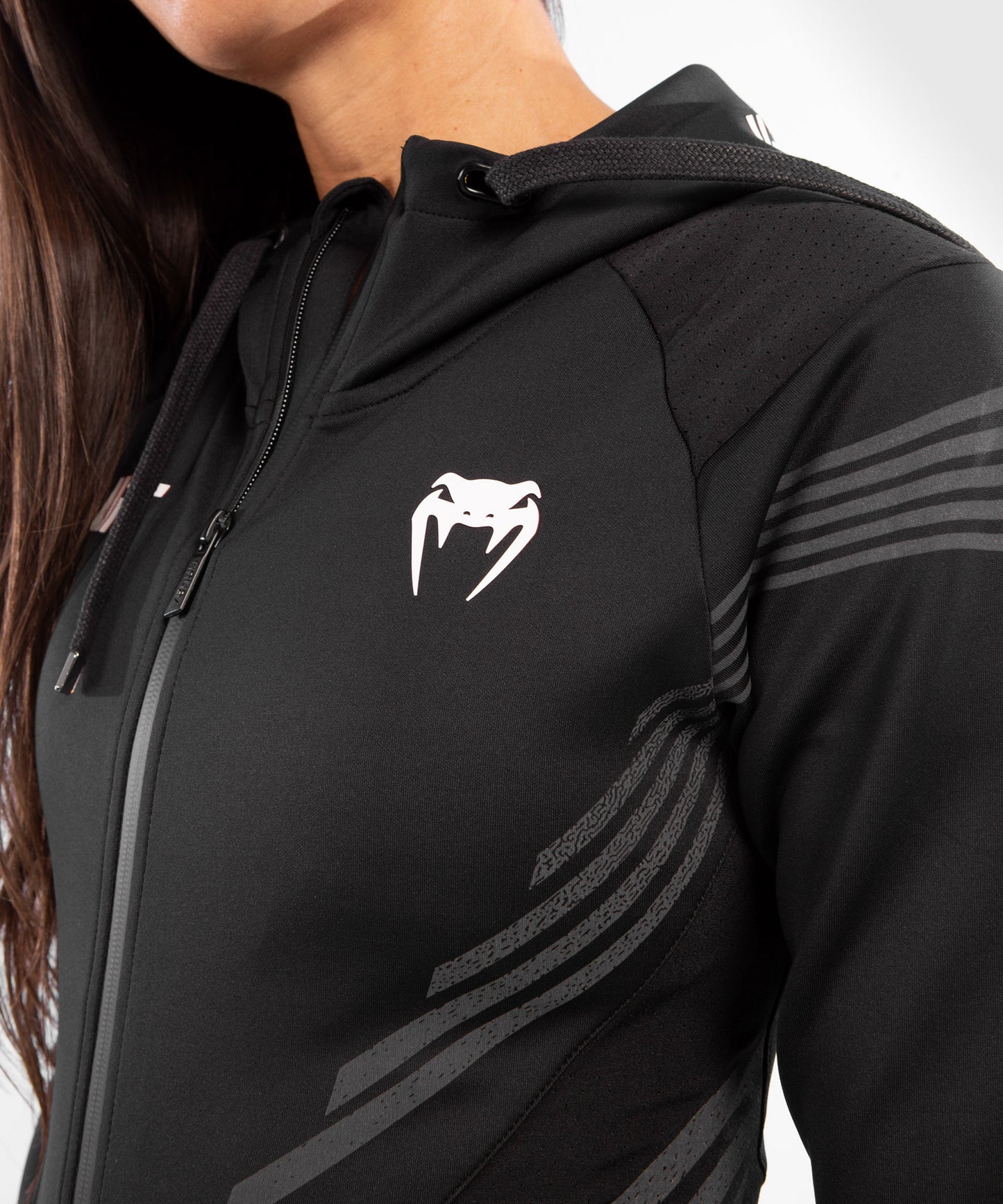 Sudadera Para Mujer UFC Venum Authentic Fight Night Walkout - Negro