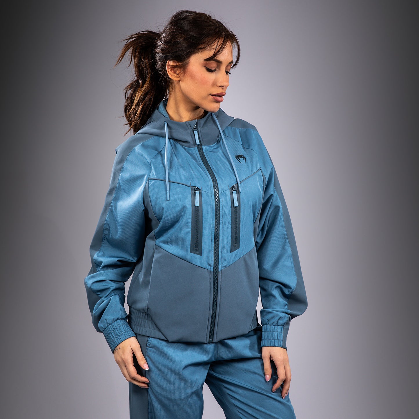 Venum Laser 3.0 Chaqueta de chándal para mujer - Azul Pacífico