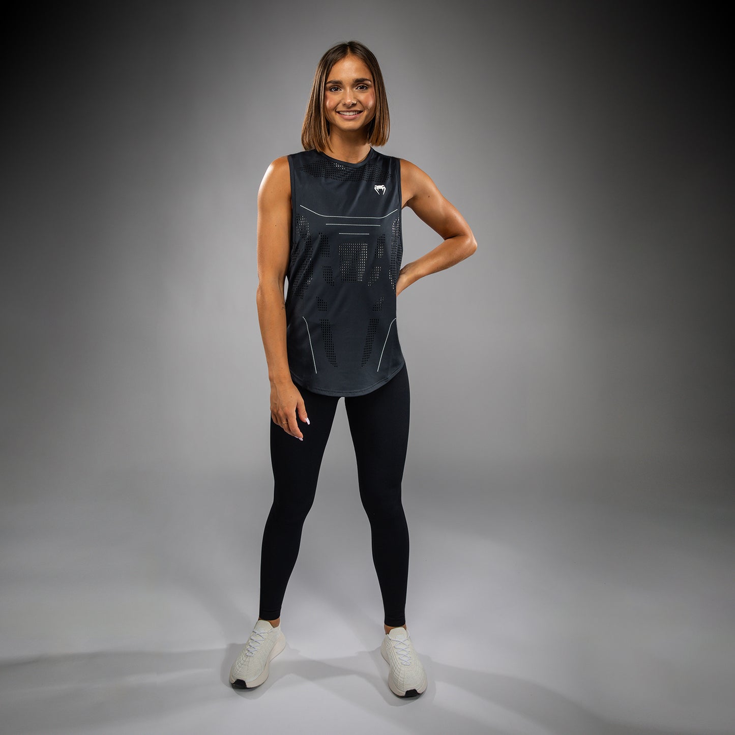 Venum Technical 3.0 Camiseta Sin Mangas Dry Tech para Mujeres - Storm Grey