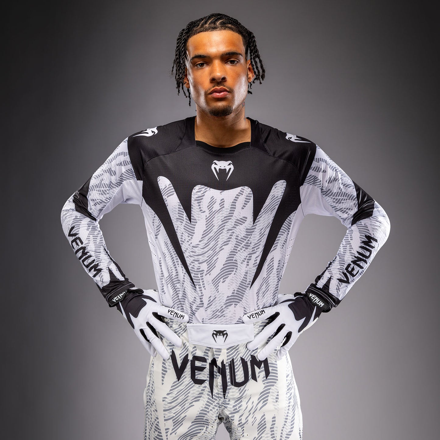 Venum MX Elite Camiseta de Motorsports - Blanco