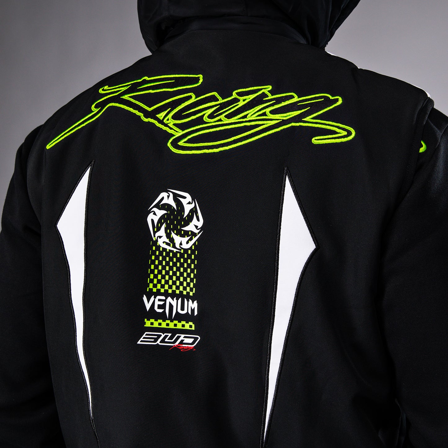Venum x Bud Racing Chaqueta sin mangas para Hombre - Negro/Blanco/Verde lima