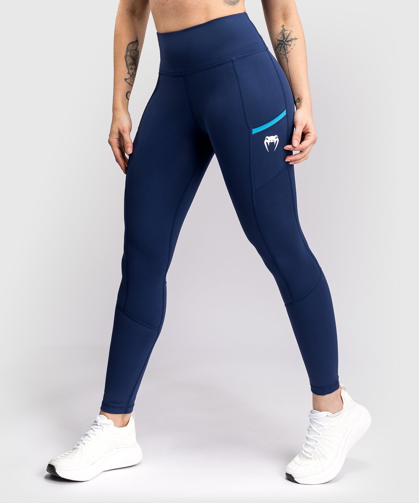 Venum x Top Rank Original Leggings 7/8 para Mujer - Azul Marino