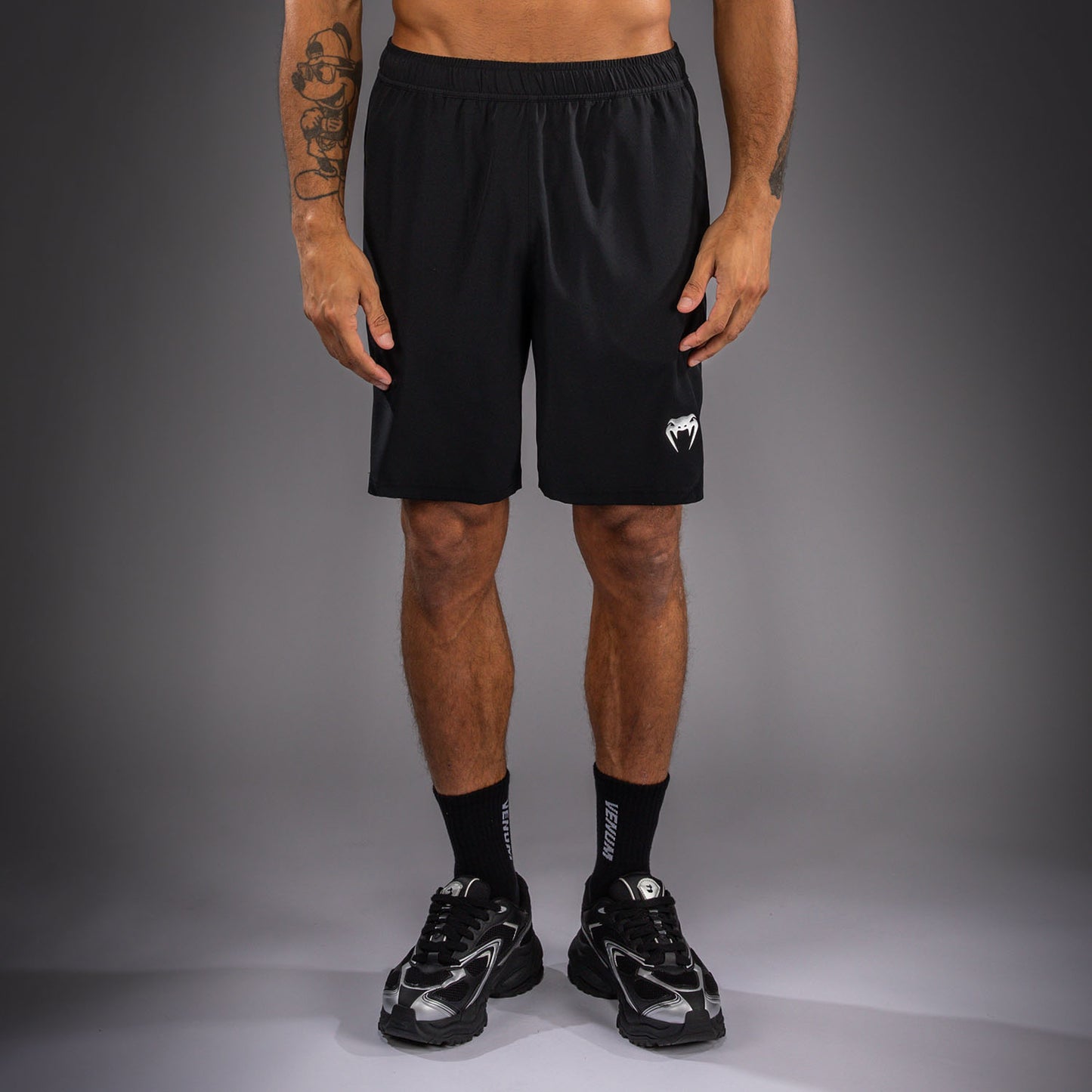 Venum Contender Shorts de entrenamiento - Negro/Plateado