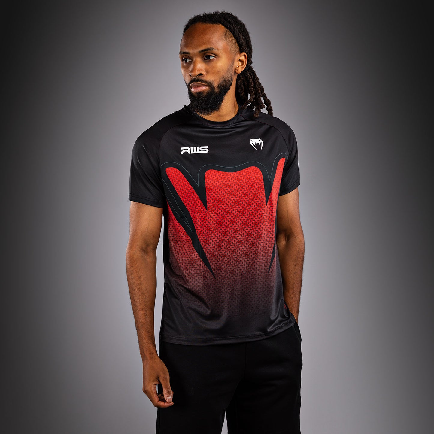Venum x RWS 2.0 Camiseta Dry-Tech para Hombre – Negro/Rojo