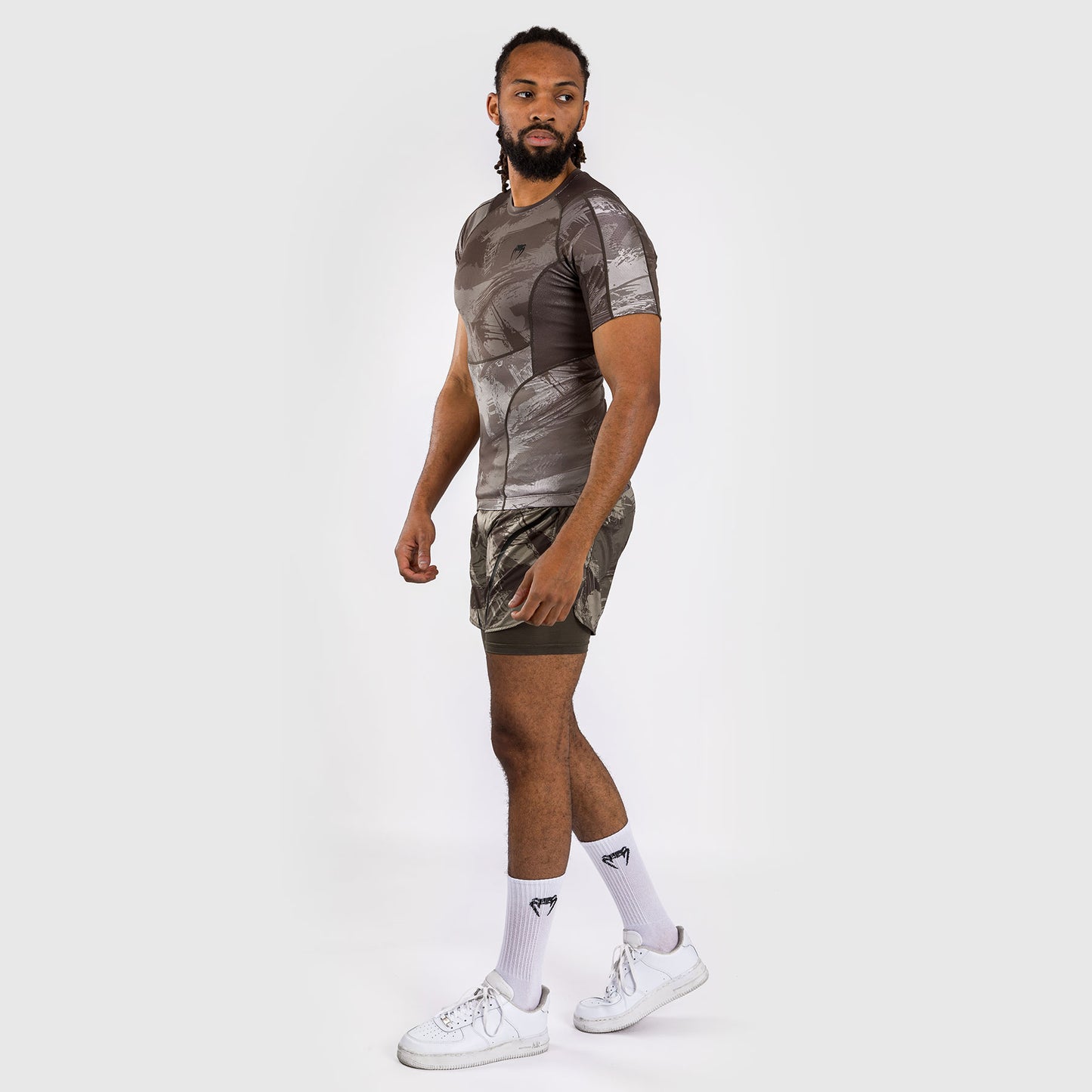 Venum Electron 3.0 Lycra Manga Corta - Sable