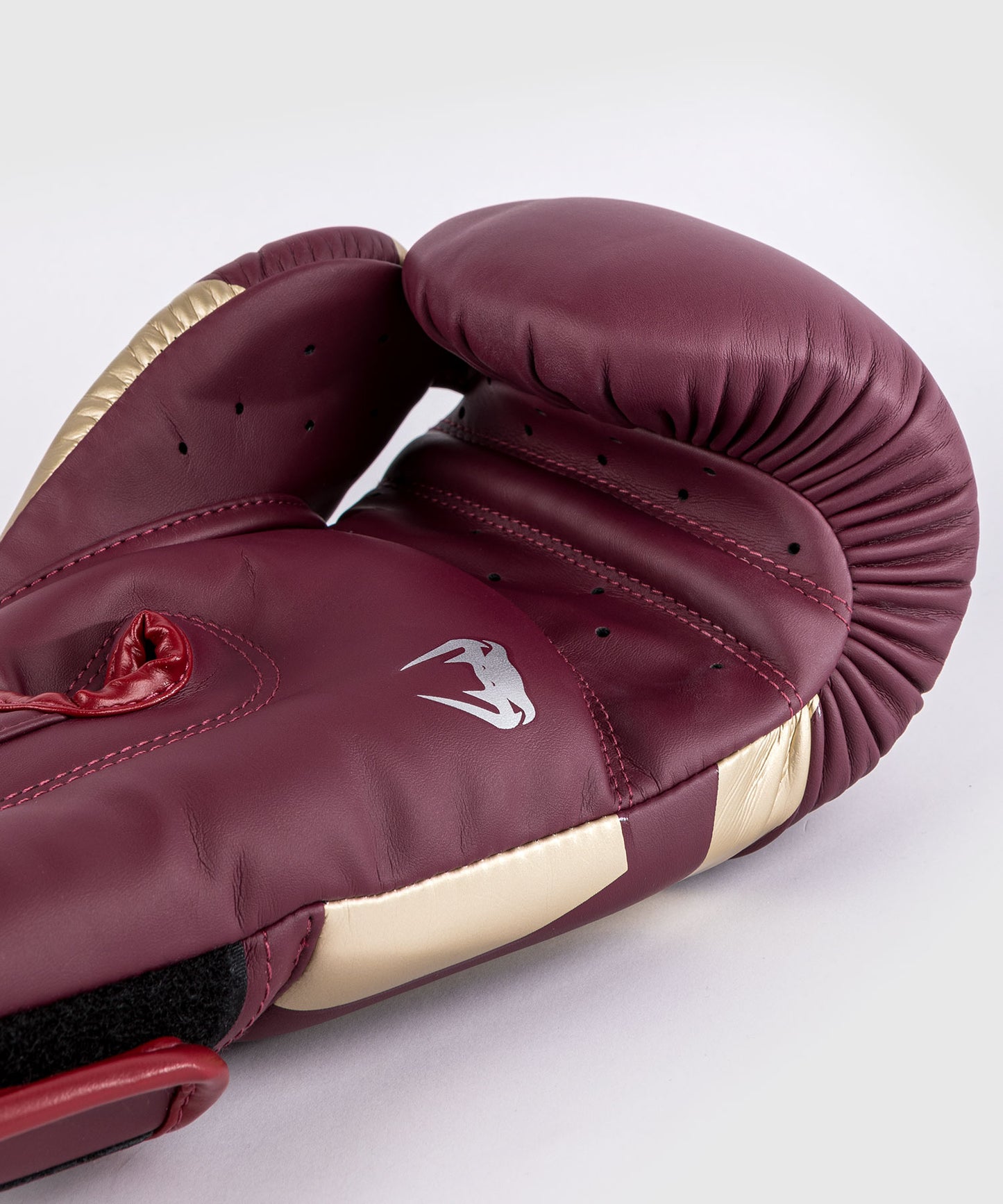 Venum Elite Guantes de Boxeo - Borgoña/Dorado