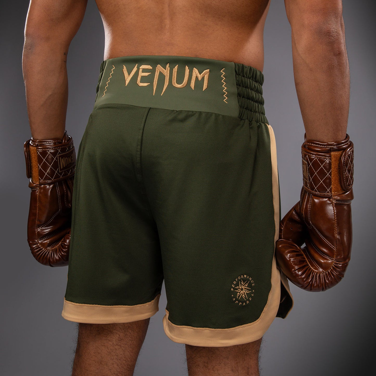 Venum Classic Short de Boxeo - Verde Militar/Arena