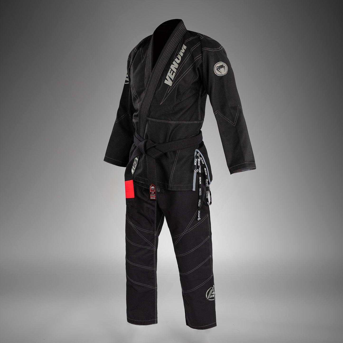 Venum x Polaris Gi BJJ - Negro/Gris Tormenta